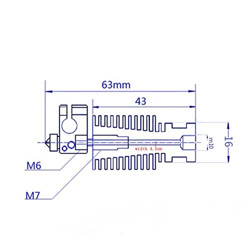 Ống tản nhiệt E3D V6 Voron,V5,V6 (heatsick)