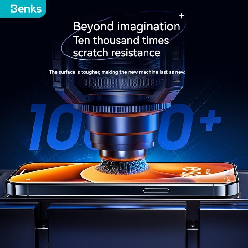 Kính Cường Lực Bảo Vệ Màn Hình Chống Bụi 0.3mm Benks VPRO Cho IPhone 14 Pro Max 14 Plus