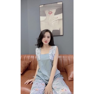 Đồ ngủ lụa latin form 2 dây bản to
