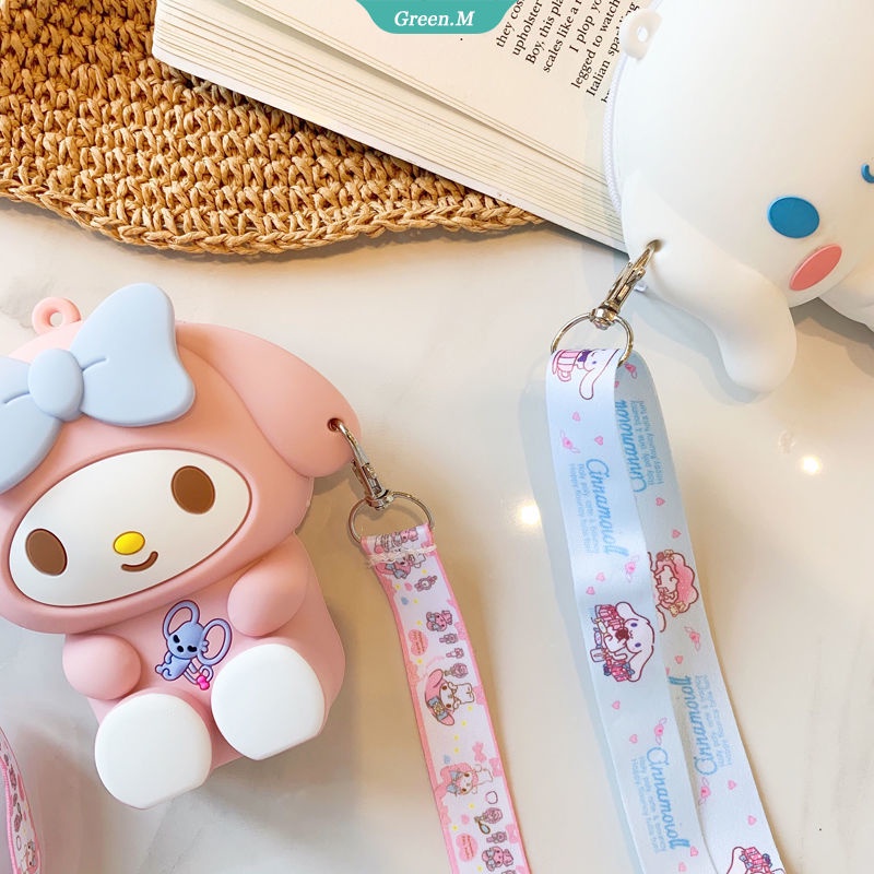 Sanrio Túi Đeo Chéo Đựng Tiền Xu Chất Liệu Silicon Hình Cinnamoroll Keroppi Kuromi Thời Trang