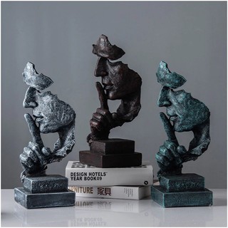 🔥(MÀU MỚI)🔥Tượng Decor IM LẶNG LÀ VÀNG