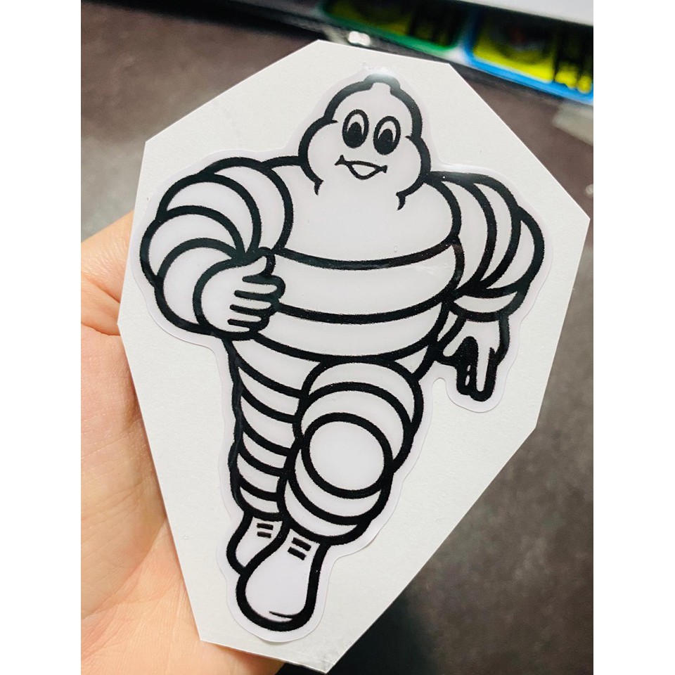 DDXM - V15/10 - TEM DÁN HÌNH MICHELIN, STICKER MICHELIN DÁN TRANG TRÍ CÁC LOẠI