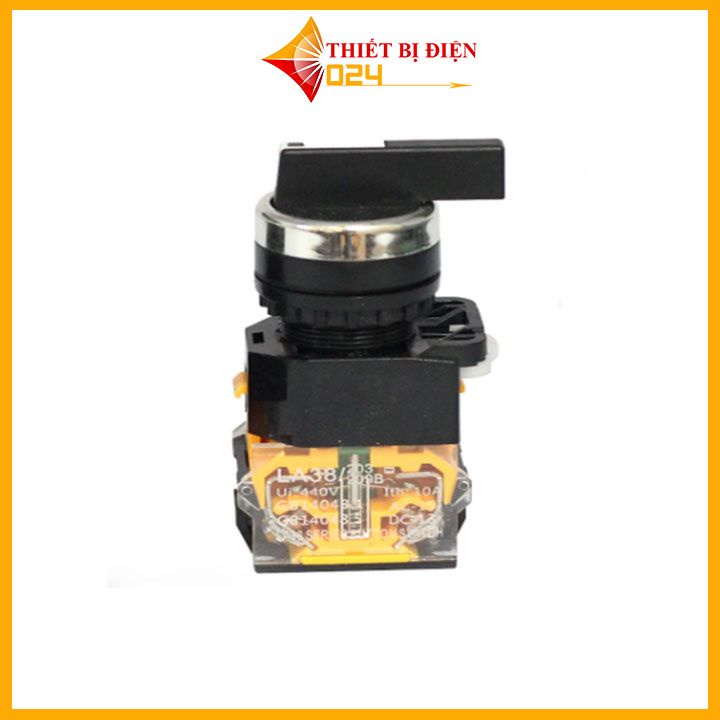 Công Tắc Xoay 3 Vị Trí LA38 440V-10A Tự Hồi ( Xoay Nhả)