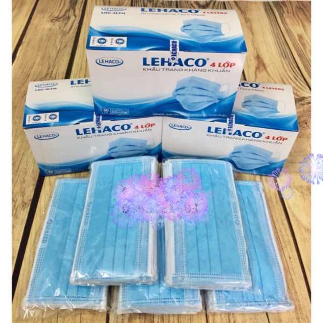 KHẨU TRANG LEHACO LOAI 4 LỚP 1 bich 10 cai | BigBuy360 - bigbuy360.vn