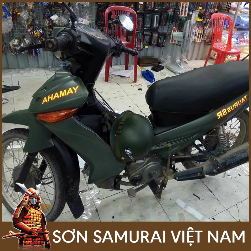 Sơn Samurai Màu Xanh Quân Đội 142