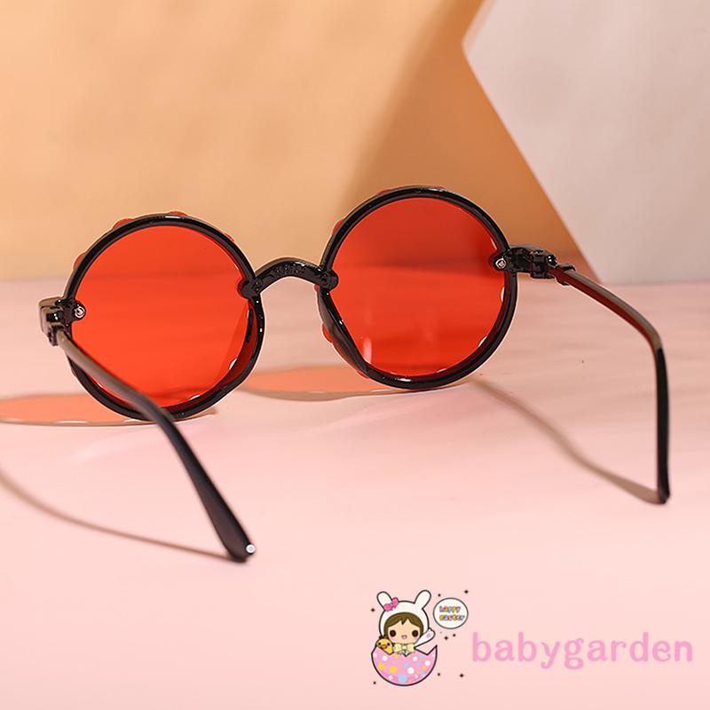 BABYGARDEN-2-10years Kids Sunglasses, Flower Pattern Anti-UV Sunglasses Photography Props for Boys and Girls