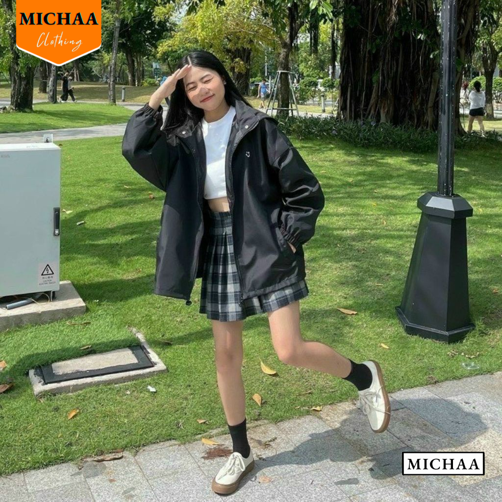 Áo Khoác Bomber Dù DIFFERENT Nam Nữ Form Rộng 2 Lớp, Áo Khoác Ulzzang Unisex Thời Trang - MICHAA AKD80