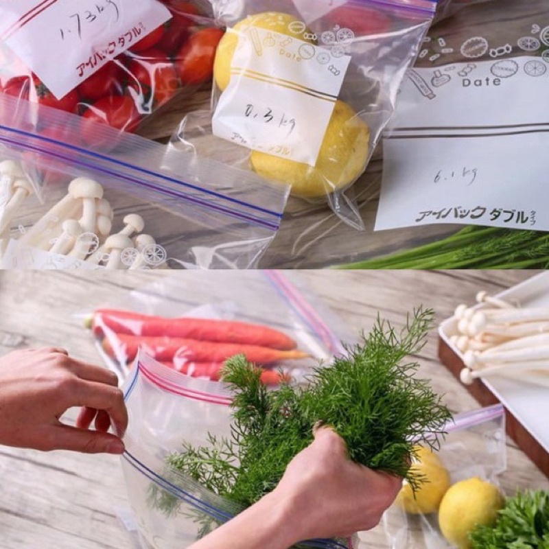 Set 3 hộp túi zip đựng thực phẩm
