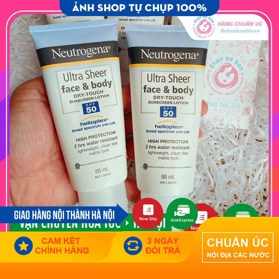 Kem chống nắng Neutrogena Ultra Sheer Dry Touch Sunscreen Lotion - Xuất xứ Úc