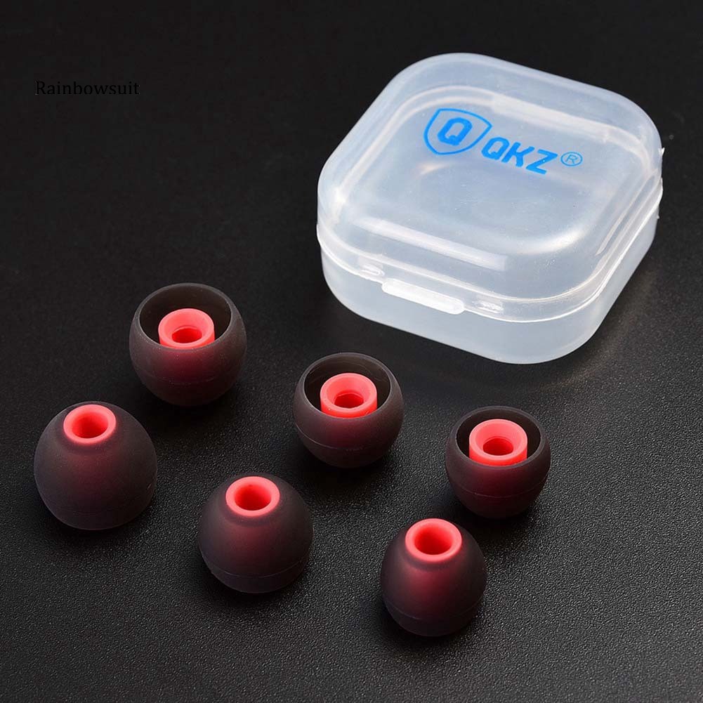 Set 6 cặp nút tai nghe thay thế bằng silicon chất lượng cao an toàn tiện dụng