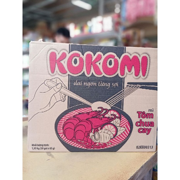 Mì Kokomi tôm chua cay 65gx30 gói