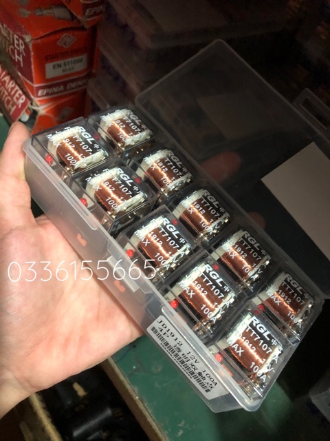 Rơ le 4 chân , 5 chân 12v , 24v HỘP 10 CON