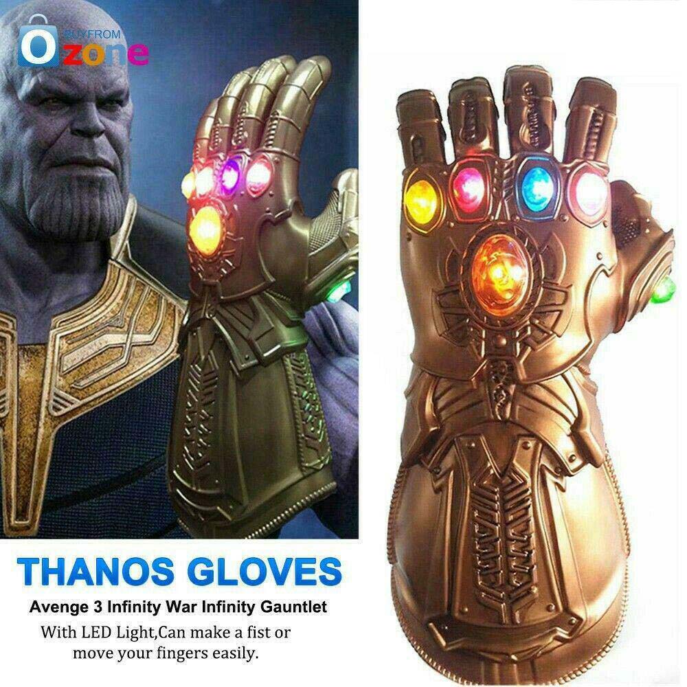 LED Thanos Gloves Infinity Gauntlet Light Avengers 4 Glove Toys For Kids Gift