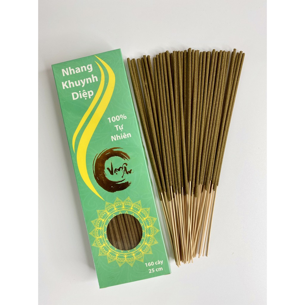 Nhang Khuynh Diệp 100% Organic Tẩy Uế Trừ Tà - Nhang Sạch Tự Nhiên Organic An Toàn Cho Người Sử Dụng -Hộp 100 và 160 Cây