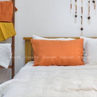 Vỏ gối Linen Pháp nhuộm miếng