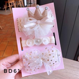 Set 3 băng đô dễ thương cho bé gái