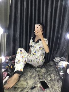 Đồ bộ ngủ lụa satin