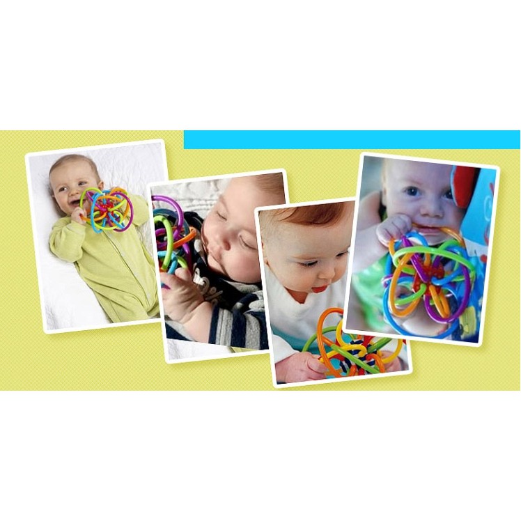 Bông hoa gặm nướu cầu vồng an toàn cho bé