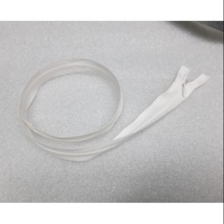 Dây kéo khóa giọt lệ màu trắng dài 50cm