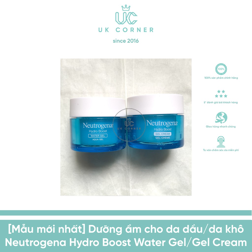 [Mẫu mới] Dưỡng ẩm cho da khô Neutrogena Hydro Boost Gel Cream