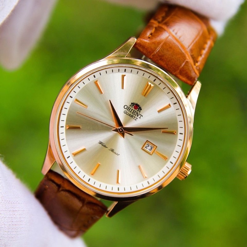 Đồng hồ đeo tay NAM siêu mỏng thương hiệu O.R.I.E.N.T với thiết kế tinh tế, sang trọng và lịch lãm