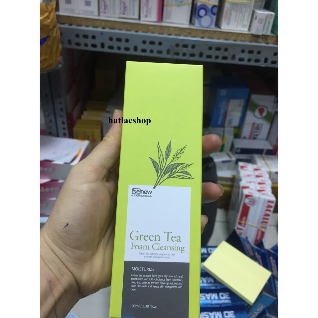 Sữa rửa mặt trà xanh Benew Green Tea Foam Cleansing 100ml