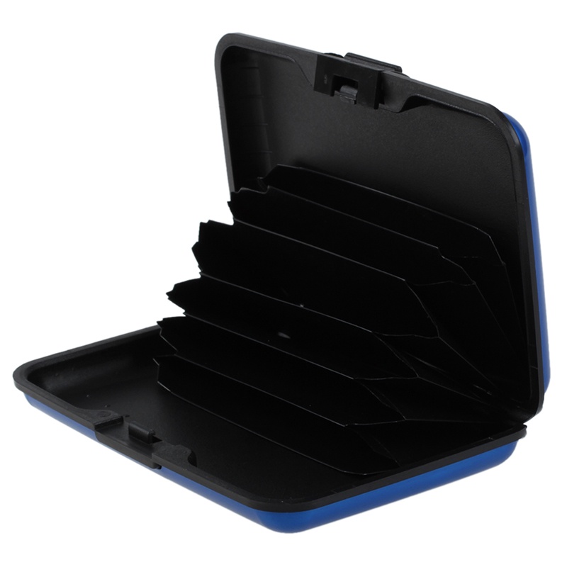 Ví Đựng Thẻ Id / Danh Thiếp Bằng Kim Loại Nhôm Chống Thấm Nước Màu Sắc Ngẫu Nhiên