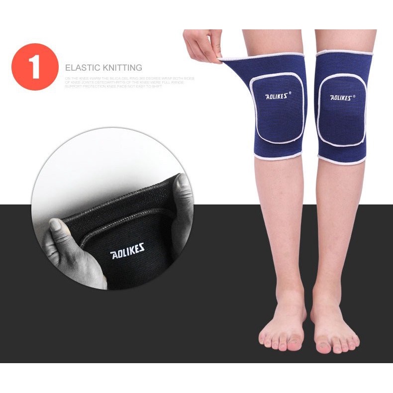 Bó gối thể thao,Băng bảo vệ đầu gối có đệm chống chấn thương chơi Đá Bóng Bóng rổ Tennis Bóng chuyền Gym - Redikick