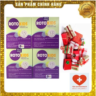 [ Kèm Quà Tặng] RotoKids Calcium 400mg + D3 Tăng cường hấp thu canxi tối đa ( hộp 30 gói )