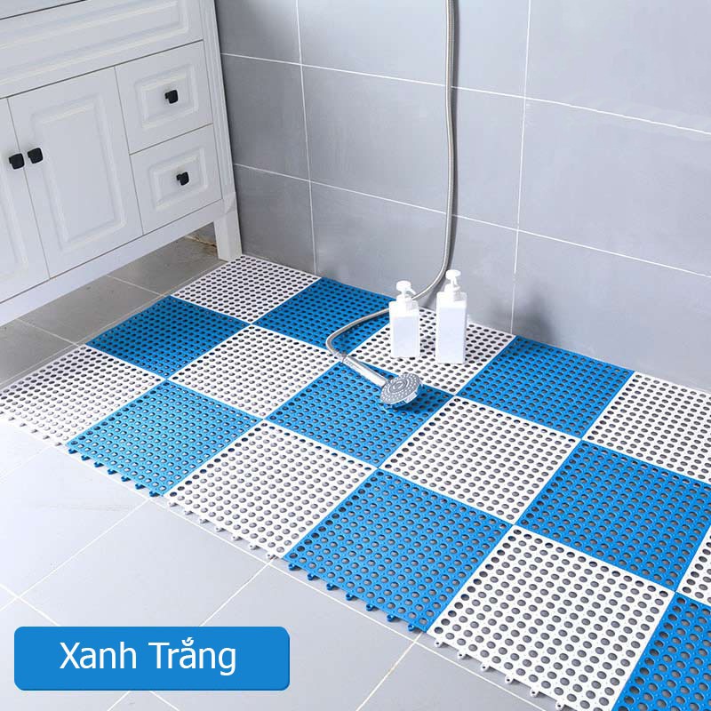 [FREESHIP] Tấm lót sàn,thảm nhựa lỗ kháng khuẩn,chống trơn,trượt kt30*30 cm sạch sẽ,thoáng mát,êm chân,an toàn cho trẻ