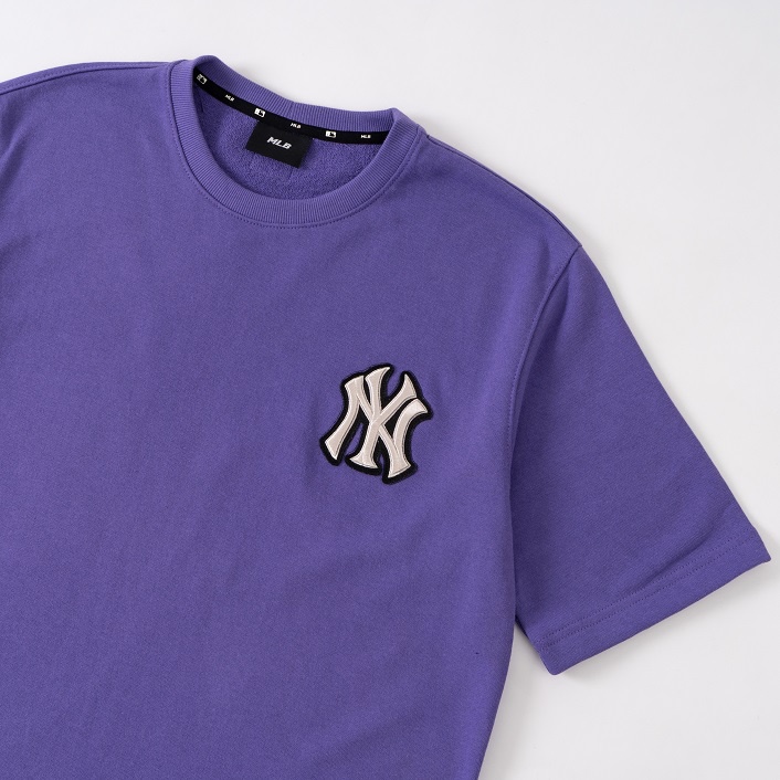 Áo Phông Ngắn Tay MLB Logo Embroided