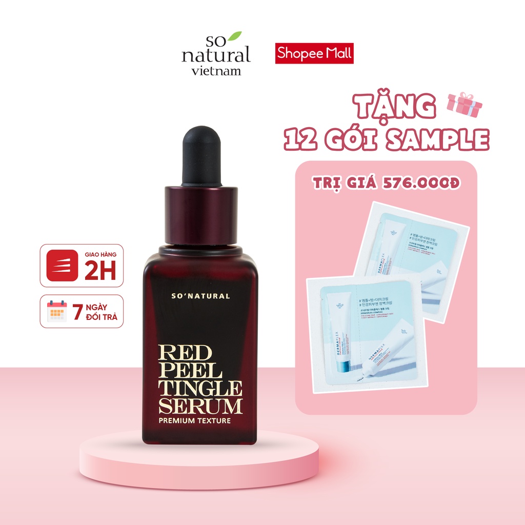 Red Peel Tingle Serum Premium 20ML Tinh Chất Tái Tạo Peel Da Sinh Học  So Natural Chính Hãng Hàn Quốc [Mẫu Mới 2020]