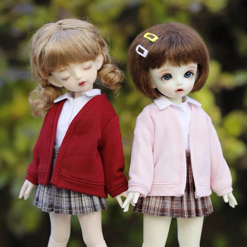 Áo khoác cagigan cho ob11, bjd 1/8, 1/6 baboliy 16cm, 30cm
