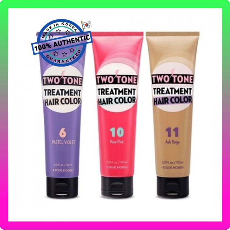 (hàng Mới Về) Thuốc Nhuộm Tóc Hai Tông Màu Etude House 150ml / Two Tone Treatment Hair Color