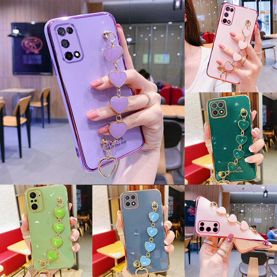Ốp Điện Thoại Hình Trái Tim 3d 6d Cho Oppo A94 A74 A54 A15 A15S A11K A52 A92 A5 A9 2020 A12 A12E A3S A5S A7