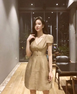 ĐẦM MIDI NÚT BỌC