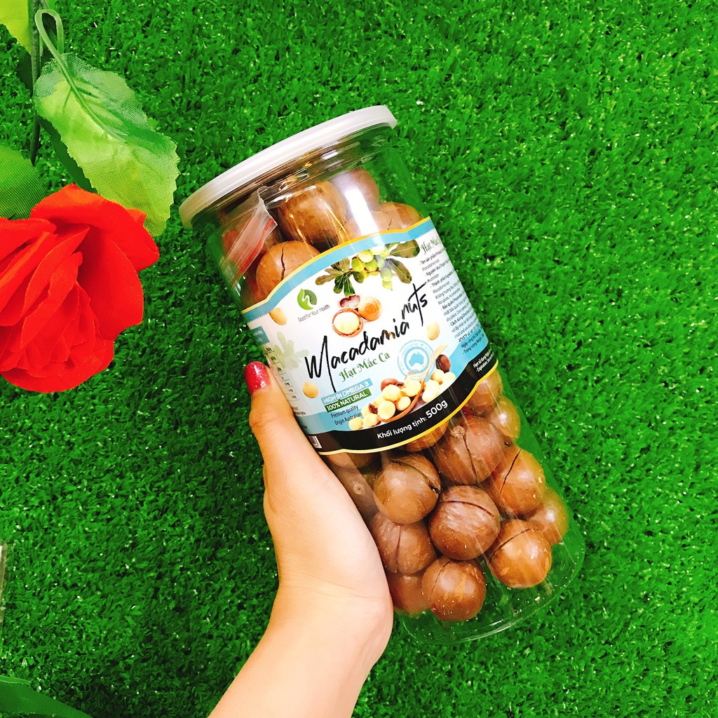 1kg Hạt Macca Úc nứt vỏ Macadamia