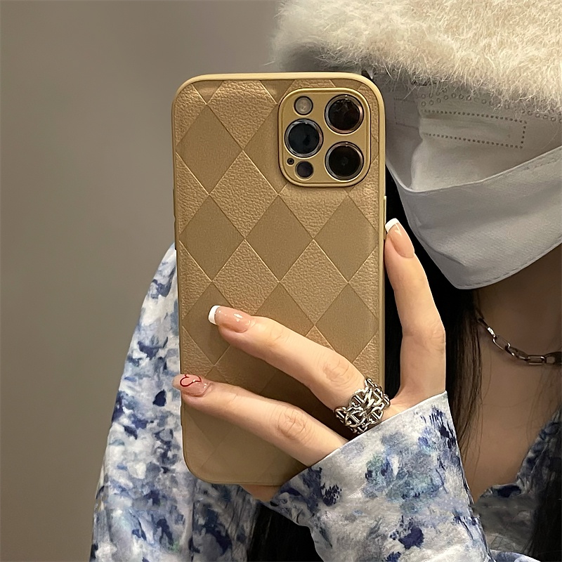 Ốp Điện Thoại Da Bảo Vệ Máy Ảnh Cho iPhone 14 13 12 11 Pro Max Mini XS XR X 8 7 6 6S Plus + SE 2020