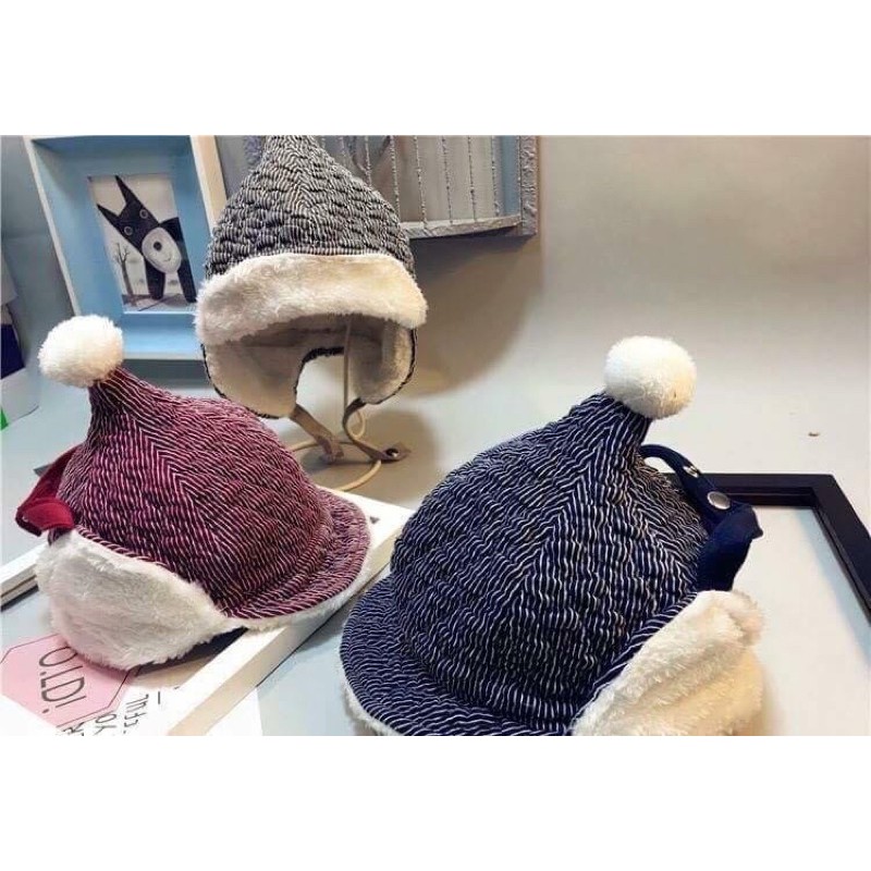 mũ len che tai bé trai và gái