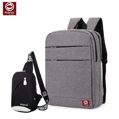Combo Balo Unisex Hàn Quốc Cao Cấp & Túi Đeo Chéo Tiện Dụng Thời Trang HARAS HR099HR173