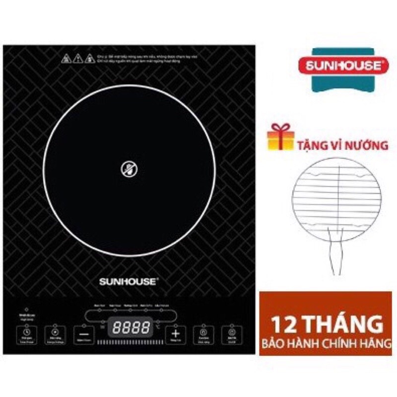 Bếp hồng ngoại Sunhouse SHD6011 (2000w) Sử dụng được cho tất cả các loại nồi
