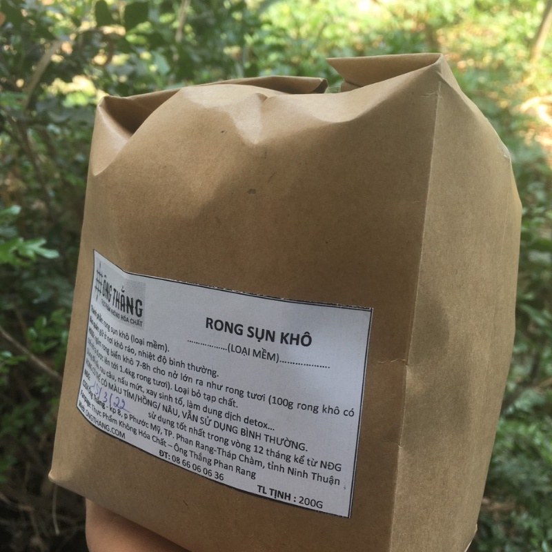 Rong sụn khô ÔNG THẮNG (loại mềm) -100G