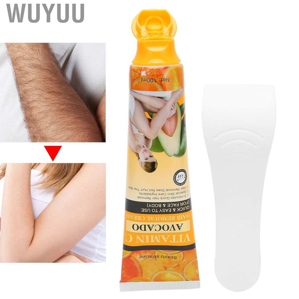 Wuyuu Disaar Vitamin C Hair Remvoal Cream Painless Body Depilatory for Leg Armpit Arm 100ml