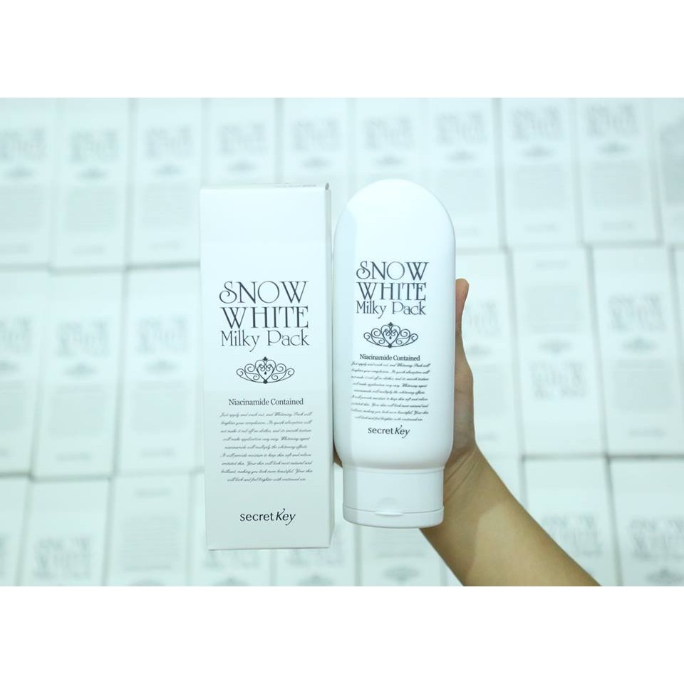 [Mã FMCGMALL -8% đơn 250k] Kem Dưỡng Trắng Secret Key Body Snow White Milky Pack 200g