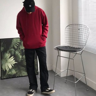 Áo khoác Hoodie Basic trơn - ĐỎ ĐÔ - Unisex