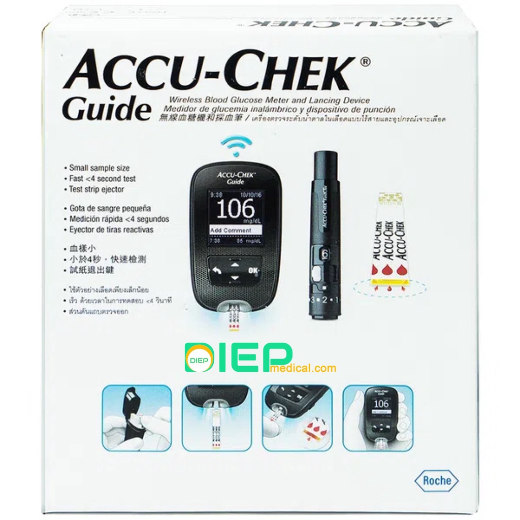 ✅ ACCU CHEK GUIDE - Máy thử đường huyết chính hãng ACCU-CHEK GUIDE (Chính hãng - Đức)