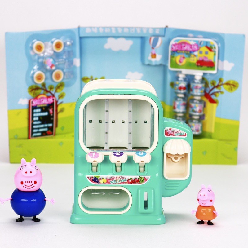 Bộ đồ chơi máy bán nước tự động-Heo Peppa pig dễ thương