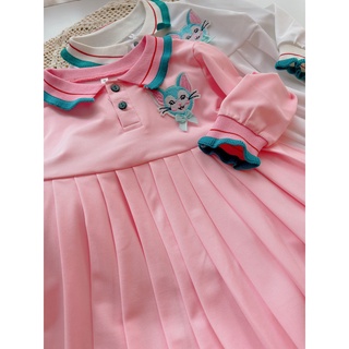 váy polo thỏ dài tay cho be0