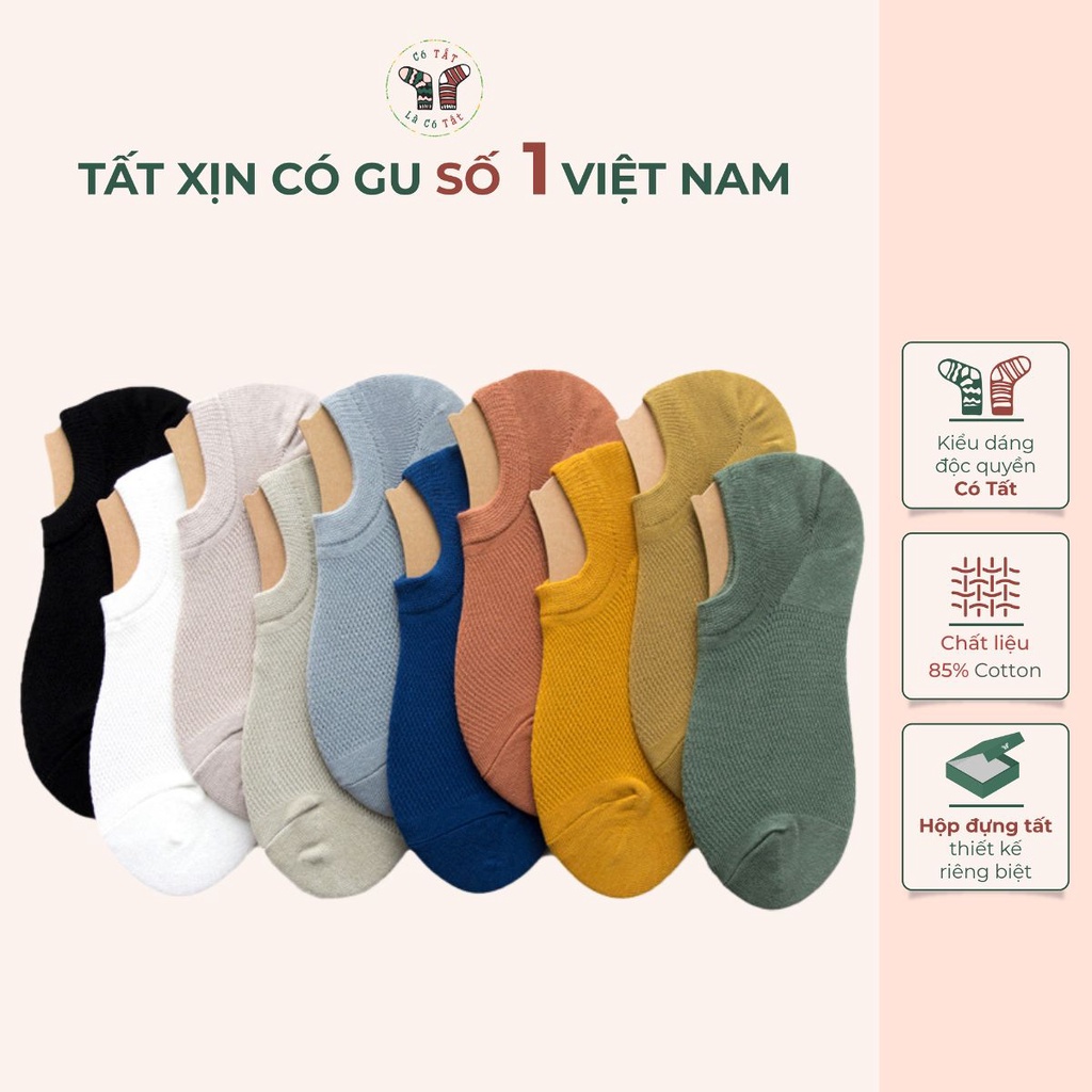 Vớ Lười Nam Có Tất Là Có Tất thiết kế silicon chống tuột gót mềm mại thoáng khí_TLL
