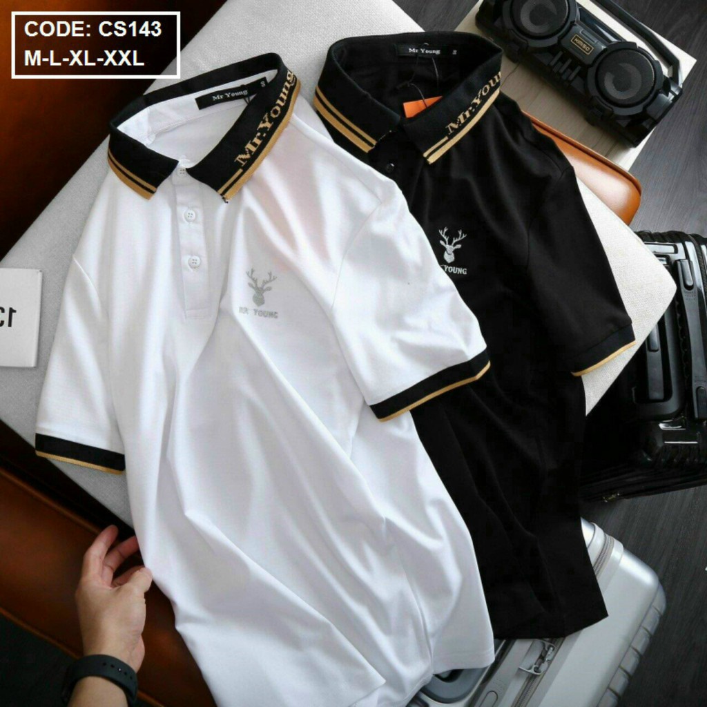 ÁO POLO THUN TAY NGẮN CAO CẤP NAM ( 4Màu ) - Chất thun cá sấu cotton 100% co giãn 4 chiều | BigBuy360 - bigbuy360.vn